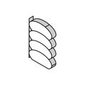 hrb500 rebar isometric icon vector illustration Royalty Free Stock Photo