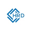 HRD letter logo design on white background. HRD creative circle letter logo . HRD letter design Royalty Free Stock Photo