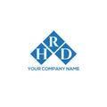 HRD letter logo design on white background. HRD creative initials letter logo concept. HRD letter design Royalty Free Stock Photo