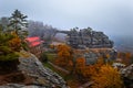 Hrensko, Czech Republic - The famous Pravcicka Archway (Pravcicka Brana) in Bohemian Switzerland National Park Royalty Free Stock Photo