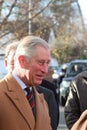 HRH Prince Charles visiting Wales Royalty Free Stock Photo