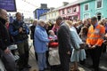 HRH visited aberaeron Royalty Free Stock Photo