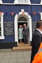 HRH visited aberaeron Royalty Free Stock Photo