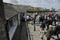 HRH visited aberaeron Royalty Free Stock Photo