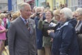 HRH visited aberaeron Royalty Free Stock Photo