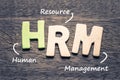 HRM Human Resource Management Royalty Free Stock Photo