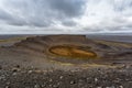 Hrossaborg crater in Iceland