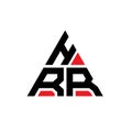 HRR triangle letter logo design with triangle shape. HRR triangle logo design monogram. HRR triangle vector logo template with red Royalty Free Stock Photo