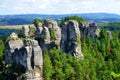 Hruba Skala, Bohemian Paradise Cesky Raj, Czechia. Royalty Free Stock Photo