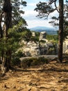 Hruboskalske skalni mesto rock panorama, mount Jested