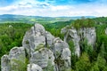 Hruboskalsko Rock City in Czech Republic Royalty Free Stock Photo