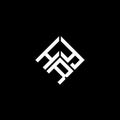 HRY letter logo design on black background. HRY creative initials letter logo concept. HRY letter design Royalty Free Stock Photo