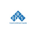 HRY letter logo design on white background. HRY creative initials letter logo concept. HRY letter design Royalty Free Stock Photo
