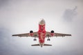 HS-ABV Airbus A320-200 of Air Asia landing to Don Mueang International Airport