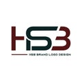 HSB letters logo design. HSB logo template vector color. SHB icon design. BHS gaming logo design