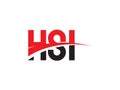 HSI Letter Initial Logo Design Vector Illustration Royalty Free Stock Photo