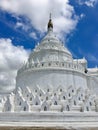 Hsinbyume Pagoda in Mingun near Mandalay city, Myanmar Royalty Free Stock Photo