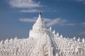 Hsinbyume Paya beautiful white monastery in Mingun city, Mandala