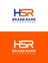 HSR Logo Design Template, Initial HSR Linked Logo Royalty Free Stock Photo