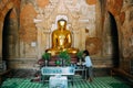 Htilominlo Temple Buddha in Bagan.