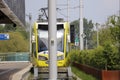 HTM regio citadis tram street car at endpoint Zoetermeer Lansingerland