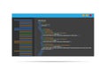 HTML code website. Coding, programming concept. Royalty Free Stock Photo