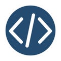 Html coding Line Style vector icon which can easily modify or edit Royalty Free Stock Photo