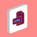 Html computer symbol Royalty Free Stock Photo