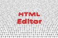 HTML editor Royalty Free Stock Photo