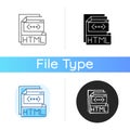 HTML file icon