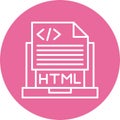 Html File Vector Icon Design Symbol