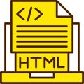 Html File Vector Icon Design Symbol