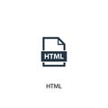 HTML icon. Simple element illustration