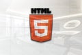 Html5 on iphone realistic texture Royalty Free Stock Photo