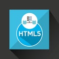 Html5 language data base storage Royalty Free Stock Photo