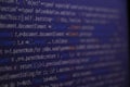 HTML5 main menu in code editor for website development, implementing SEO concepts for better SERP. search engine optimization for
