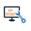 Html management, coding icon. Simple editable vector graphics Royalty Free Stock Photo