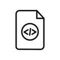 HTML script icon Royalty Free Stock Photo