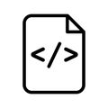 HTML script icon Royalty Free Stock Photo