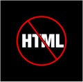 HTML Vector icon. do not use HTML icon