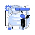 HTML5 website development abstract concept vector illustration.