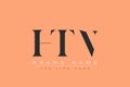 HTN abstract letter logo design Royalty Free Stock Photo