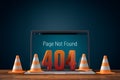 Http 404 error not found page design concept Royalty Free Stock Photo