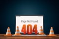 Http 404 error not found page design concept Royalty Free Stock Photo