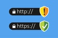 Http and https - secure and insecure connections, ssl encryption.