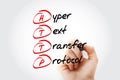 HTTP - Hyper Text Transfer Protocol acronym Royalty Free Stock Photo