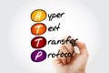HTTP - Hyper Text Transfer Protocol acronym Royalty Free Stock Photo