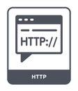 http icon in trendy design style. http icon isolated on white background. http vector icon simple and modern flat symbol for web