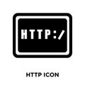 Http icon vector isolated on white background, logo concept of H