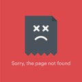 HTTP 404 Not Found error message, Hypertext Transfer Protocol vector illustration, red color standard response code on